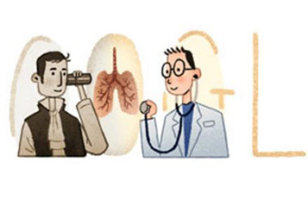 Inventore dello stetoscopio - Doodle Google